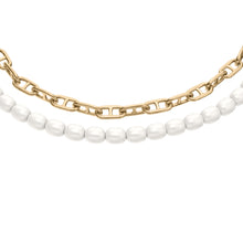 Load image into Gallery viewer, Heritage Pearl D-Link Gold-Tone Brass Multi-Strand Bracelet
