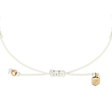 Load image into Gallery viewer, Sutton Mini Moments White Acrylic Pearl Beaded Rondelle Bracelet
