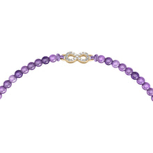Load image into Gallery viewer, Sutton Mini Moments Purple Beaded Infinity Bracelet
