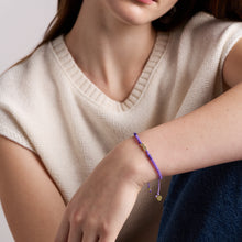 Load image into Gallery viewer, Sutton Mini Moments Purple Beaded Infinity Bracelet
