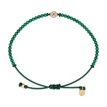 Load image into Gallery viewer, Sutton Mini Moments Green Beaded Clover Bracelet
