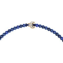 Load image into Gallery viewer, Sutton Mini Moments Blue Beaded Crescent Moon Bracelet
