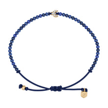 Load image into Gallery viewer, Sutton Mini Moments Blue Beaded Crescent Moon Bracelet
