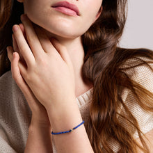 Load image into Gallery viewer, Sutton Mini Moments Blue Beaded Crescent Moon Bracelet
