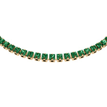 Load image into Gallery viewer, Ellis Pavé Glitz Gold-Tone Brass Tennis Chain Bracelet
