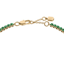 Load image into Gallery viewer, Ellis Pavé Glitz Gold-Tone Brass Tennis Chain Bracelet
