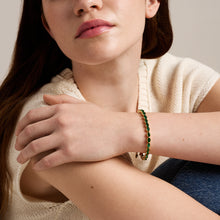 Load image into Gallery viewer, Ellis Pavé Glitz Gold-Tone Brass Tennis Chain Bracelet
