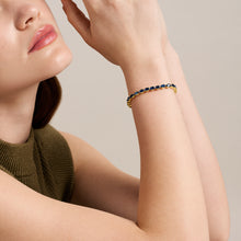 Load image into Gallery viewer, Ellis Pavé Glitz Gold-Tone Brass Tennis Chain Bracelet
