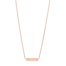 Load image into Gallery viewer, Drew Rose Gold-Tone Stainless Steel Bar Chain Necklace
