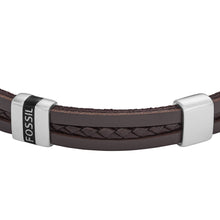 Load image into Gallery viewer, Leather Essentials Brown Leather Strap Bracelet
