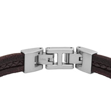 Load image into Gallery viewer, Leather Essentials Brown Leather Strap Bracelet
