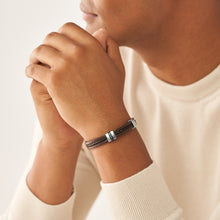 Load image into Gallery viewer, Leather Essentials Brown Leather Strap Bracelet

