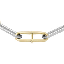 Load image into Gallery viewer, Heritage D-Link Two-Tone Stainless Steel Chain Bracelet
