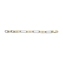 Load image into Gallery viewer, Heritage D-Link Two-Tone Stainless Steel Chain Bracelet
