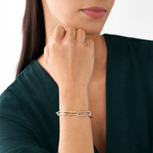 Load image into Gallery viewer, Heritage D-Link Two-Tone Stainless Steel Chain Bracelet
