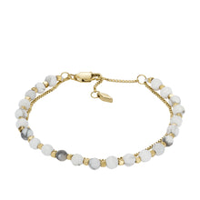 Load image into Gallery viewer, All Stacked Up Howlite Chain Beaded Bracelet
