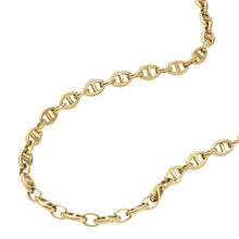 Load image into Gallery viewer, Heritage D-Link Gold-Tone Stainless Steel Anchor Chain Necklace
