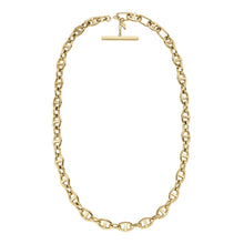 Load image into Gallery viewer, Heritage D-Link Gold-Tone Stainless Steel Anchor Chain Necklace
