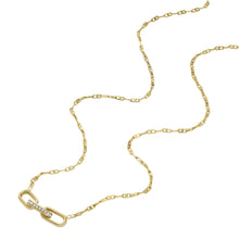 Load image into Gallery viewer, Heritage D-Link Gold-Tone Stainless Steel Chain Necklace
