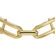 Load image into Gallery viewer, Heritage D-Link Gold-Tone Stainless Steel Chain Bracelet
