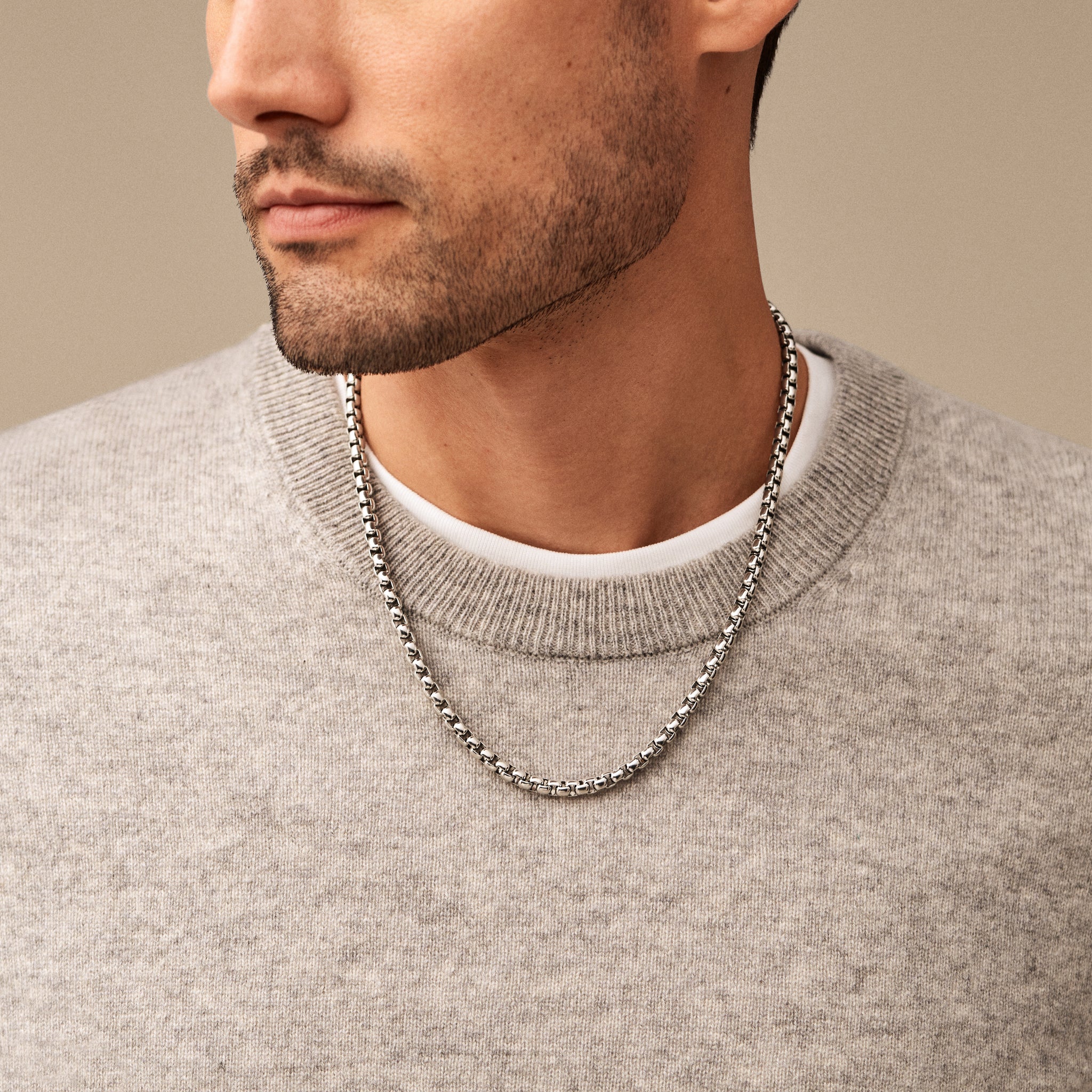 All Stacked Up Stainless Steel Chain Necklace – Fossil Singapore