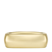 Load image into Gallery viewer, Heritage D-Link Glitz Gold-Tone Stainless Steel Signet Ring
