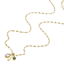 Load image into Gallery viewer, Sadie Seasonal Sparkle Gold-Tone Stainless Steel Chain Necklace
