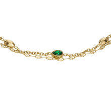 Load image into Gallery viewer, Sadie Seasonal Sparkle Gold-Tone Stainless Steel Chain Bracelet
