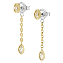 Load image into Gallery viewer, Sadie Seasonal Sparkle Gold-Tone Stainless Steel Drop Earrings
