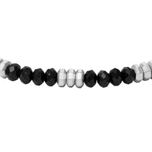 Load image into Gallery viewer, All Stacked Up Black Agate Beaded Bracelet
