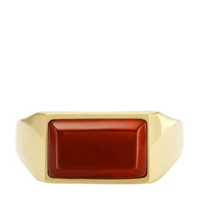 Load image into Gallery viewer, All Stacked Up Red Agate Signet Ring
