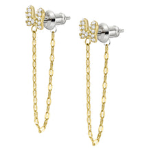 Load image into Gallery viewer, Disney x Fossil Special Edition Gold-Tone Stainless Steel Drop Earrings
