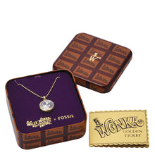 Load image into Gallery viewer, Willy Wonka™ x Fossil Special Edition Gold-Tone Stainless Steel Pendant Necklace
