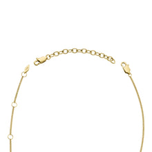 Load image into Gallery viewer, All Stacked Up Gold-Tone Stainless Steel Chain Necklace Extender
