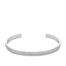 Load image into Gallery viewer, Harlow Linear Texture Stainless Steel Cuff Bracelet

