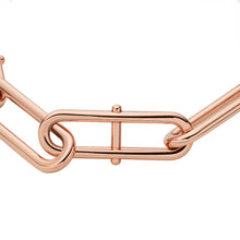 Load image into Gallery viewer, Heritage D-Link Rose Gold-Tone Stainless Steel Chain Bracelet
