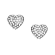 Load image into Gallery viewer, Sadie Glitz Heart Stainless Steel Stud Earrings
