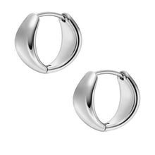 Load image into Gallery viewer, Ellis All Stacked Up Stainless Steel Hoop Earrings
