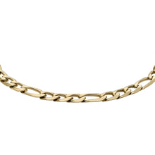 Load image into Gallery viewer, All Stacked Up Gold-Tone Stainless Steel Figaro Chain Bracelet
