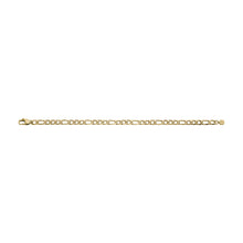 Load image into Gallery viewer, All Stacked Up Gold-Tone Stainless Steel Figaro Chain Bracelet
