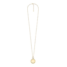 Load image into Gallery viewer, Heritage Legacy Charm Gold-Tone Stainless Steel Pendant Necklace
