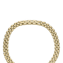 Load image into Gallery viewer, Arden Watch Links Gold-Tone Stainless Steel Chain Necklace
