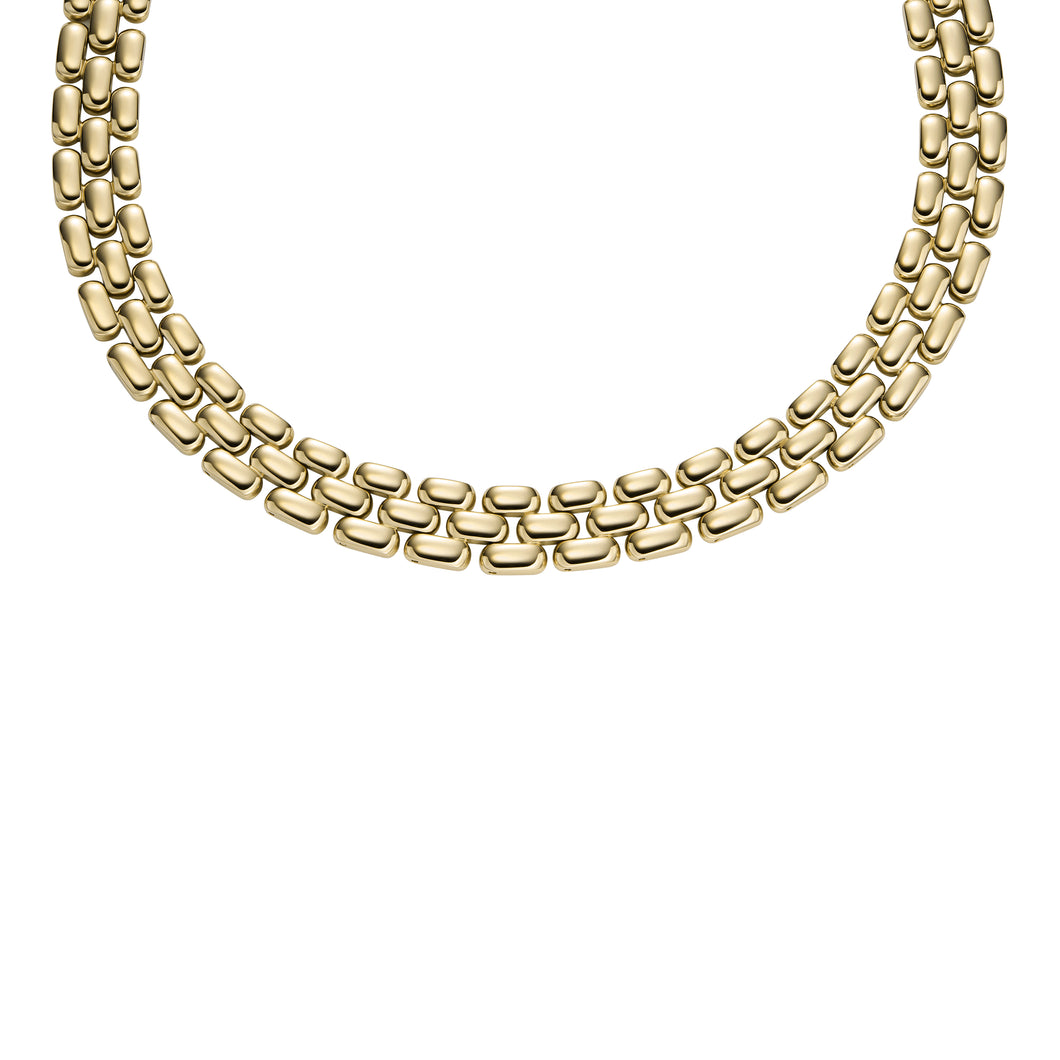 Arden Watch Links Gold-Tone Stainless Steel Chain Necklace