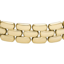 Load image into Gallery viewer, Arden Watch Links Gold-Tone Stainless Steel Chain Bracelet
