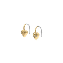 Load image into Gallery viewer, Sadie All My Love Gold-Tone Stainless Steel Heart Drop Earrings
