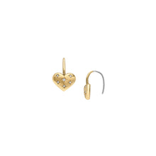 Load image into Gallery viewer, Sadie All My Love Gold-Tone Stainless Steel Heart Drop Earrings
