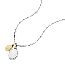 Load image into Gallery viewer, Drew Two-Tone Stainless Steel Pendant Necklace
