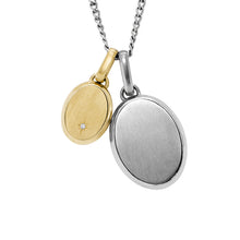 Load image into Gallery viewer, Drew Two-Tone Stainless Steel Pendant Necklace
