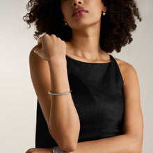 Load image into Gallery viewer, Ellis Pavé Glitz Stainless Steel Bangle Bracelet
