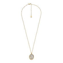 Load image into Gallery viewer, Sutton Shaky Glitz Gold-Tone Stainless Steel Moon and Star Pendant Necklace
